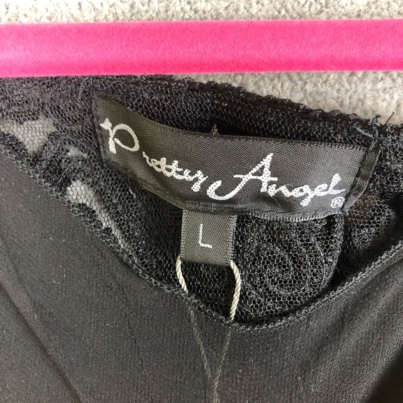 Pretty Angel sheer lace tunic/dress & Cover up kimono witchy goth lagenlook - Picture 8 of 9